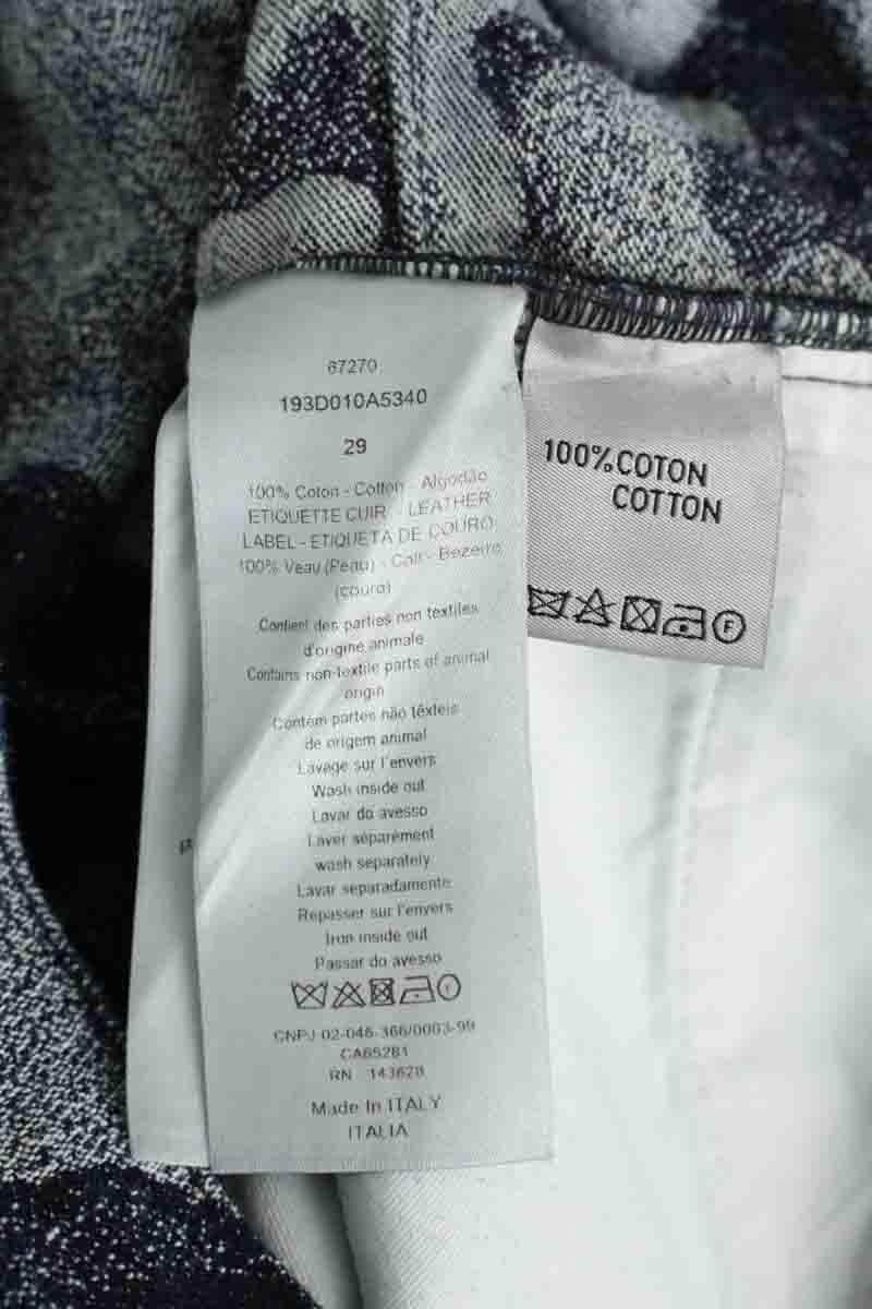 Jean droit Dior Bleu en Coton