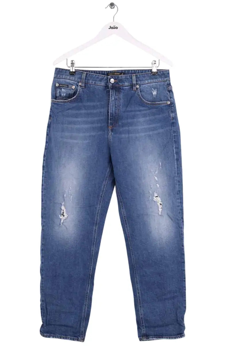 Jean droit Dolce & Gabbana Bleu en Coton, taille XXXL - Seconde Main