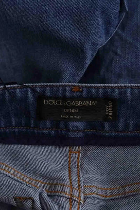 Jean droit Dolce & Gabbana Bleu en Coton