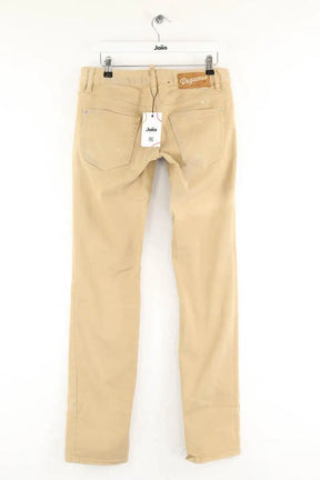 Jean droit Dsquared2 Beige en Coton