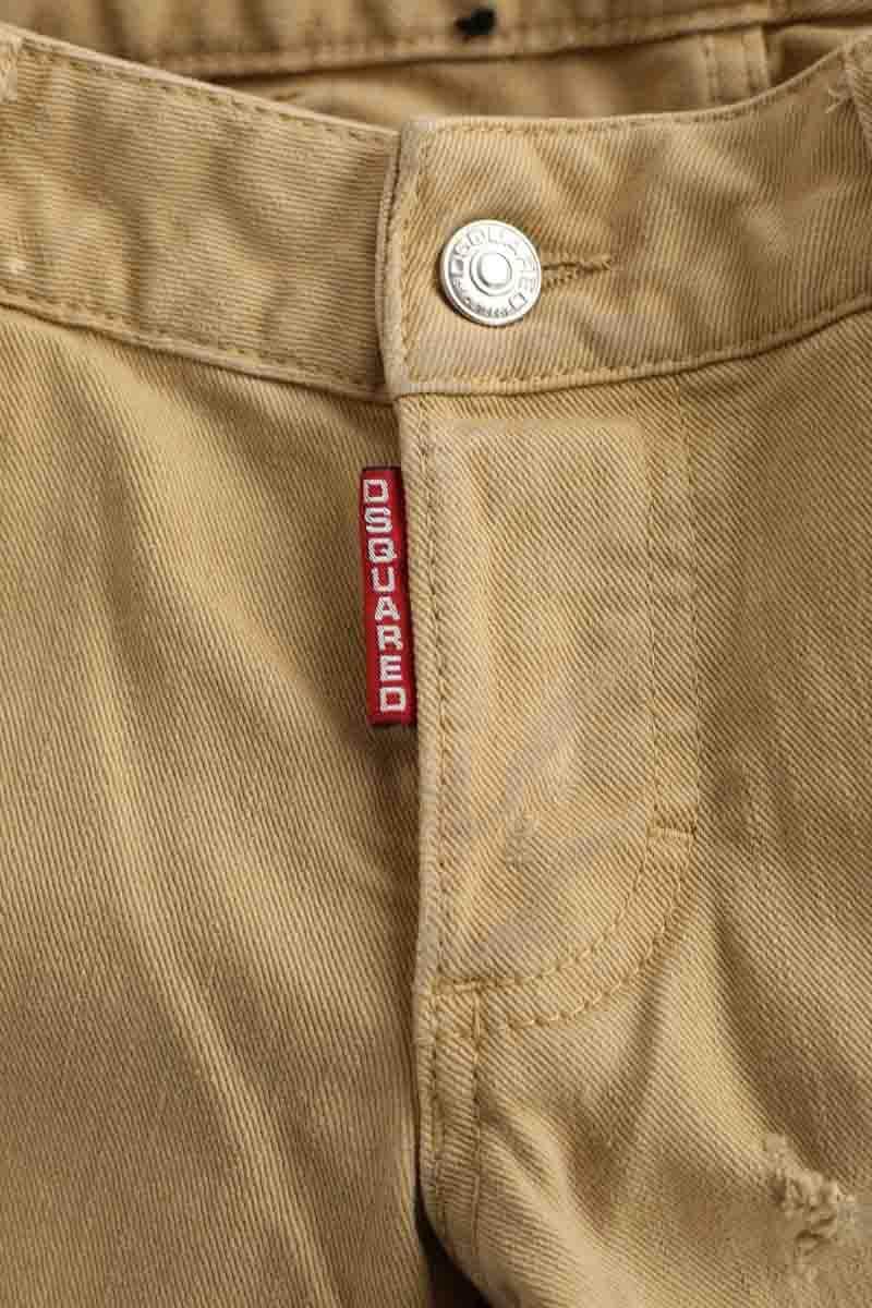 Jean droit Dsquared2 Beige en Coton