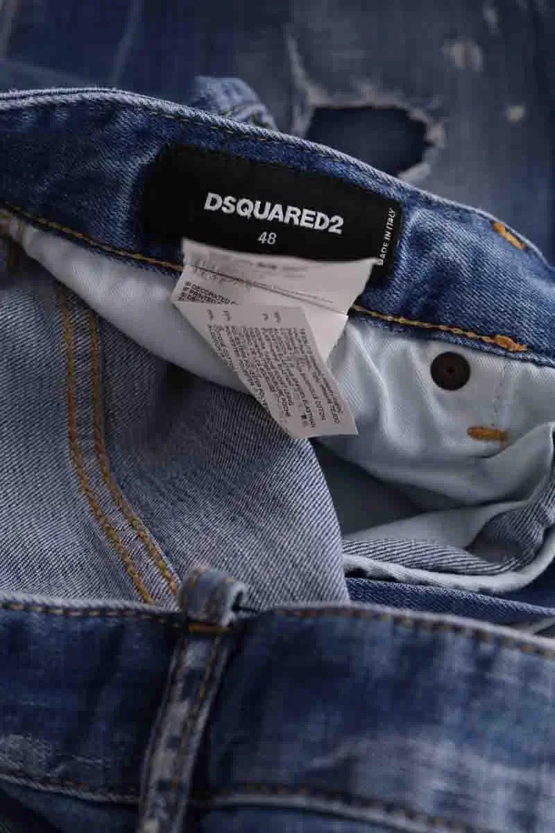 Jean droit Dsquared2 Bleu en Coton
