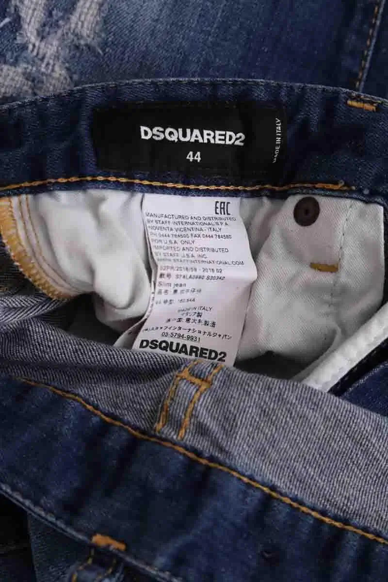 Jean droit Dsquared2 Bleu en Coton
