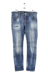 Jean droit Dsquared2 Bleu en Coton, taille XL - Seconde Main