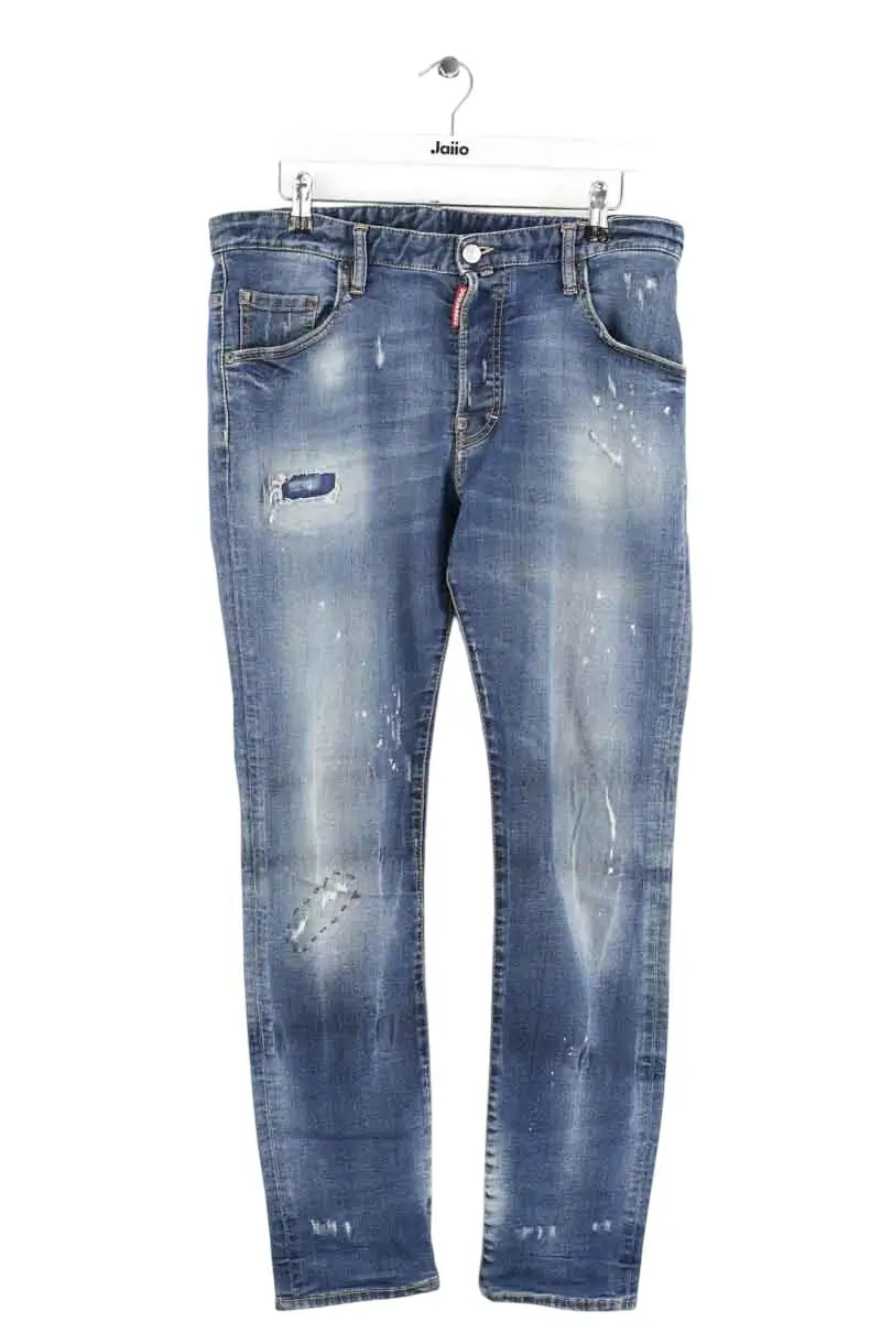 Jean droit Dsquared2 Bleu en Coton, taille XL - Seconde Main