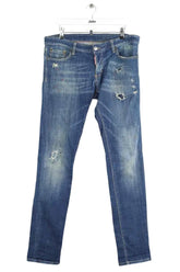 Jean droit Dsquared2 Bleu en Coton, taille XL - Seconde Main