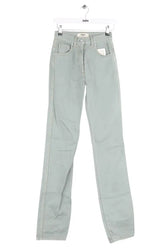 Jean droit Fendi Kaki en Coton, taille XXS - Seconde Main