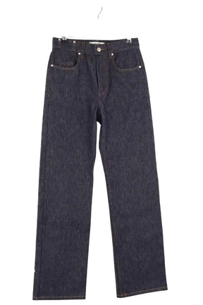 Jean droit Fendi Marine en Coton, taille XS - Seconde Main