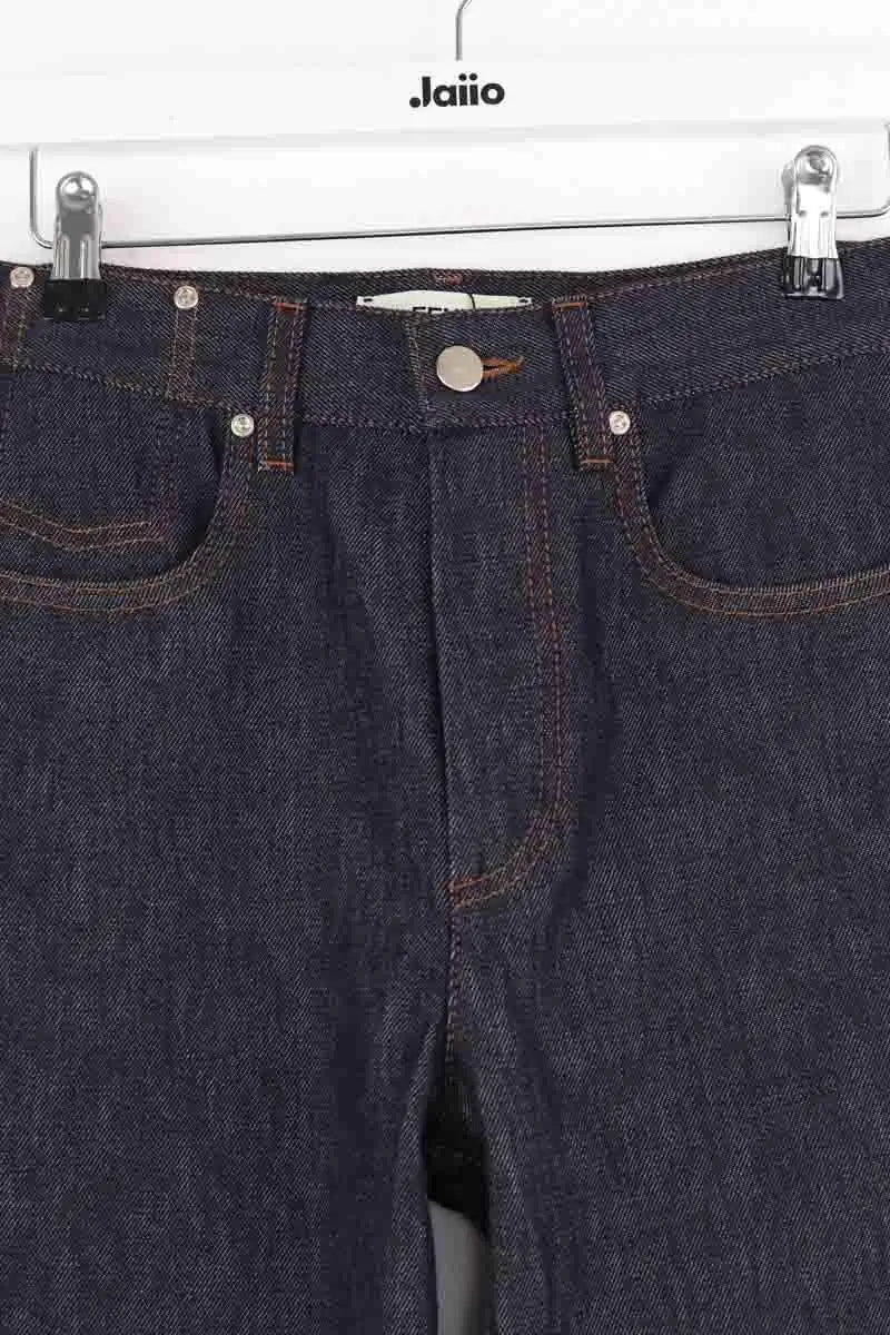 Jean droit Fendi Marine en Coton