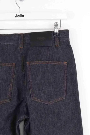 Jean droit Fendi Marine en Coton