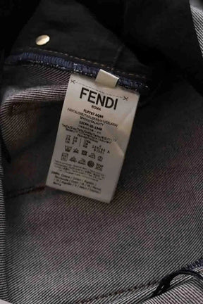 Jean droit Fendi Marine en Coton