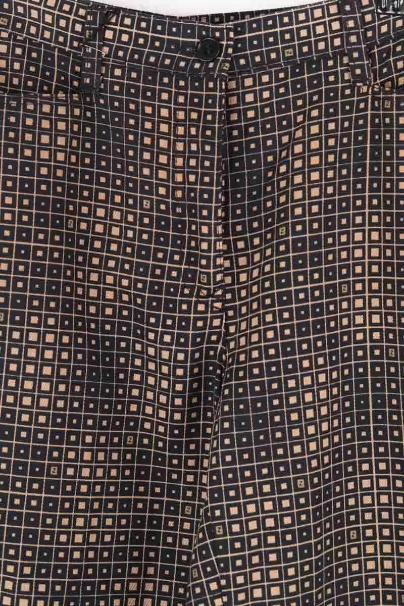 Jean droit Fendi Noir en Coton