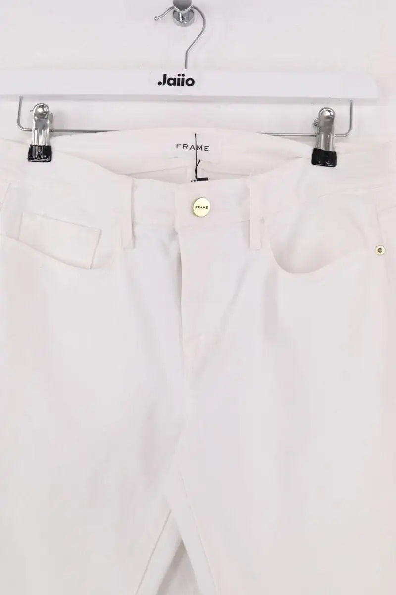 Jean droit Frame Blanc en Coton
