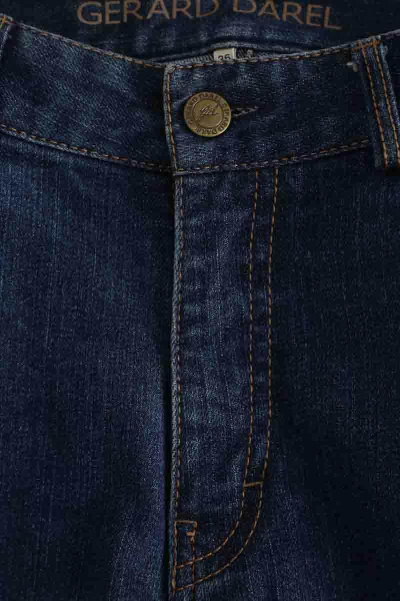 Jean droit Gerard Darel Marine en Coton