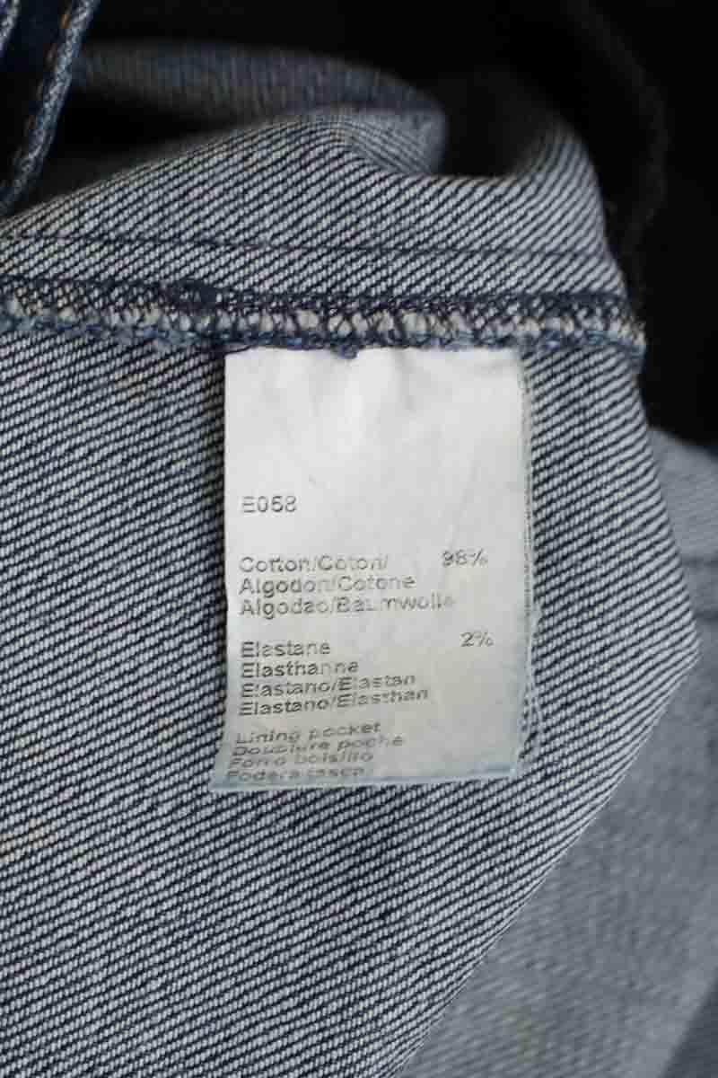 Jean droit Gerard Darel Marine en Coton