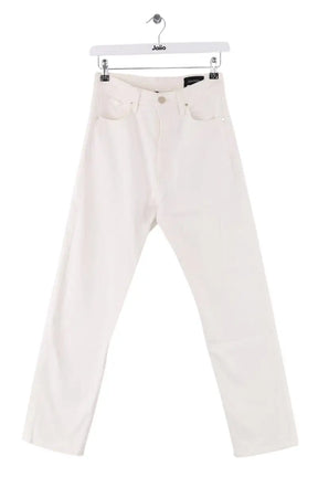 Jean droit Goldsign Blanc en Coton - élasthanne, taille XS - Seconde Main