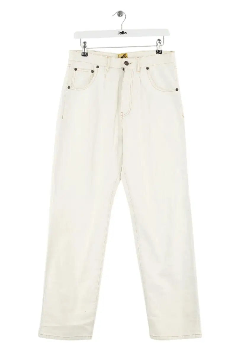 Jean droit GOLF le FLEUR* Blanc en Coton, taille L - Seconde Main