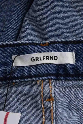 Jean droit GRLFRND Bleu en Coton