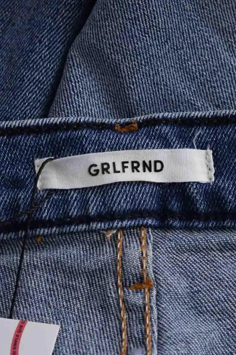 Jean droit GRLFRND Bleu en Coton