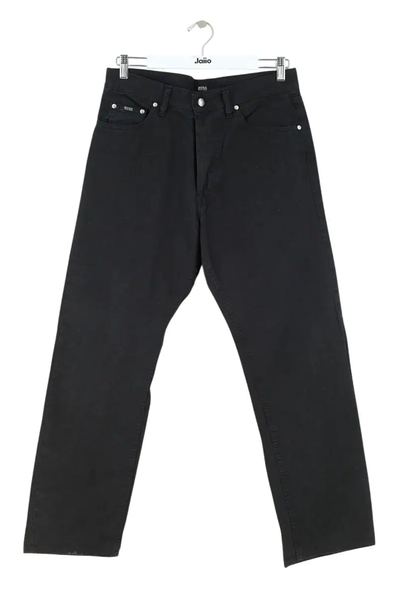 Jean droit Hugo Boss Anthracite en Coton, taille XXL - Seconde Main