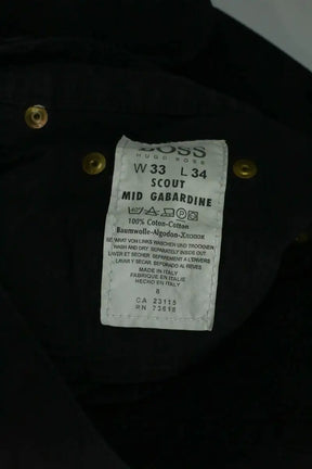 Jean droit Hugo Boss Anthracite en Coton