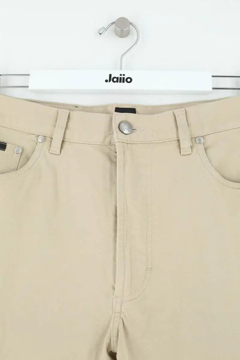 Jean droit Hugo Boss Beige en Coton