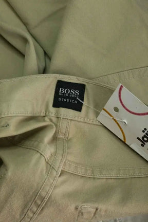 Jean droit Hugo Boss Beige en Coton
