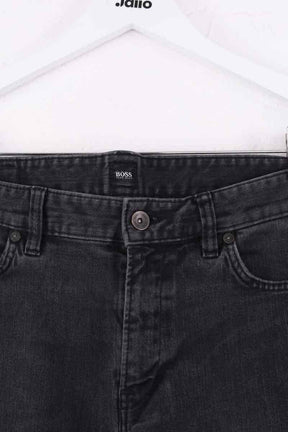 Jean droit Hugo Boss Noir en Coton