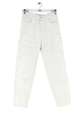 Jean droit Iro Blanc en Coton, taille XS - Seconde Main