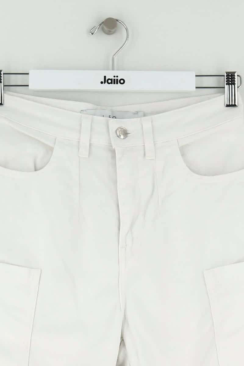 Jean droit Iro Blanc en Coton