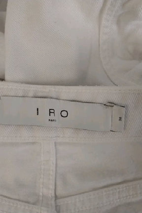 Jean droit Iro Blanc en Coton