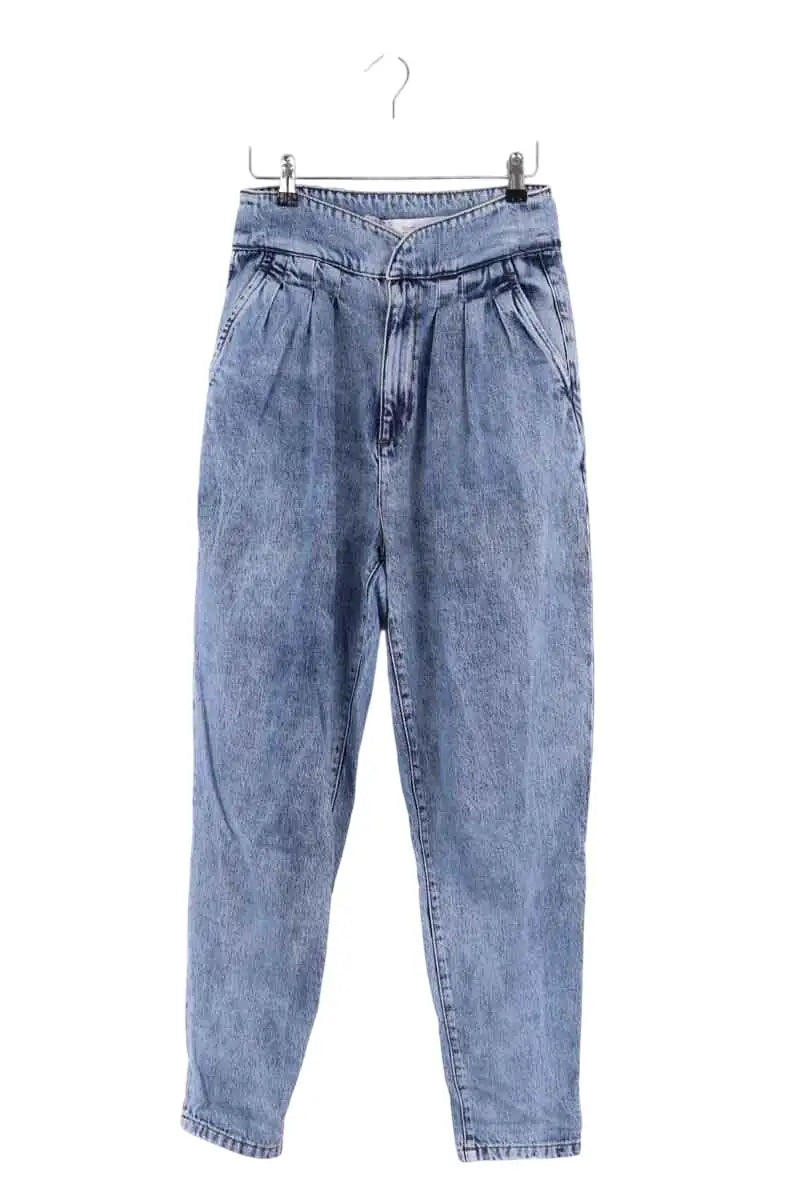Jean droit Iro Bleu en Coton, taille S - Seconde Main