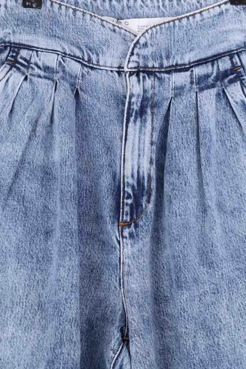 Jean droit Iro Bleu en Coton