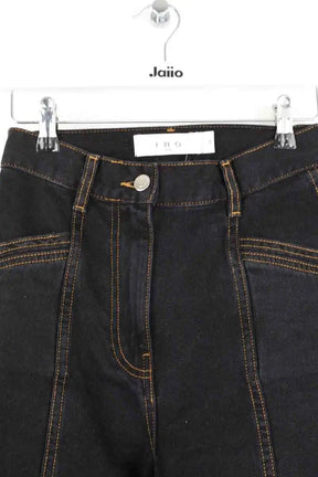 Jean droit Iro Noir en Coton