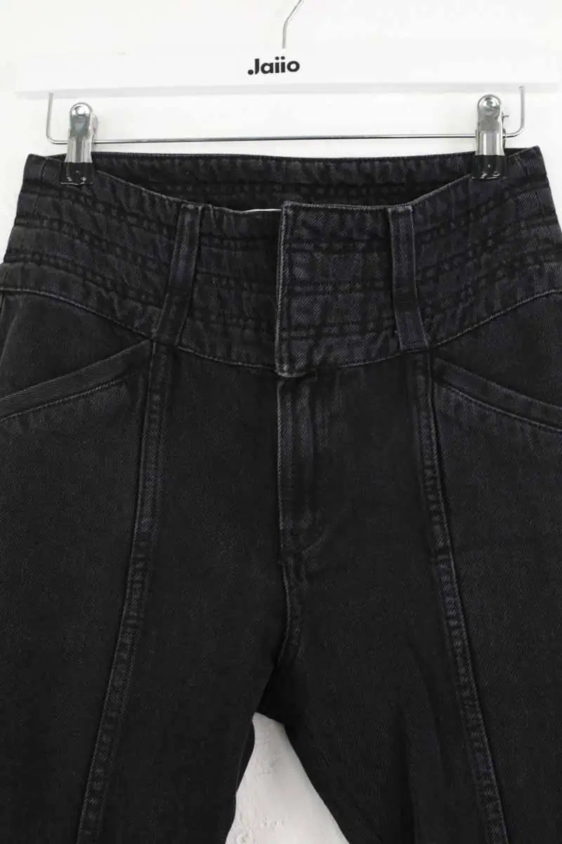Jean droit Iro Noir en Polyester
