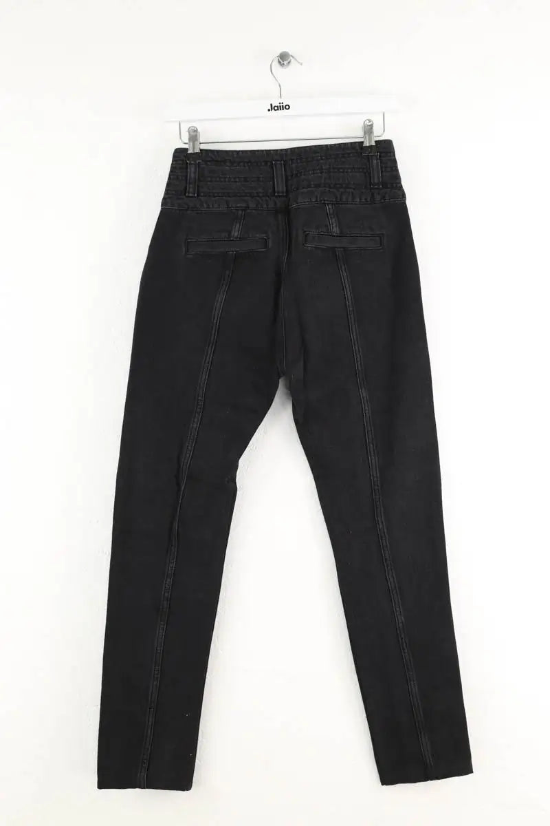 Jean droit Iro Noir en Polyester