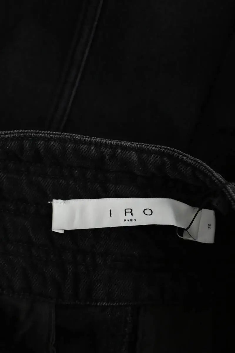 Jean droit Iro Noir en Polyester