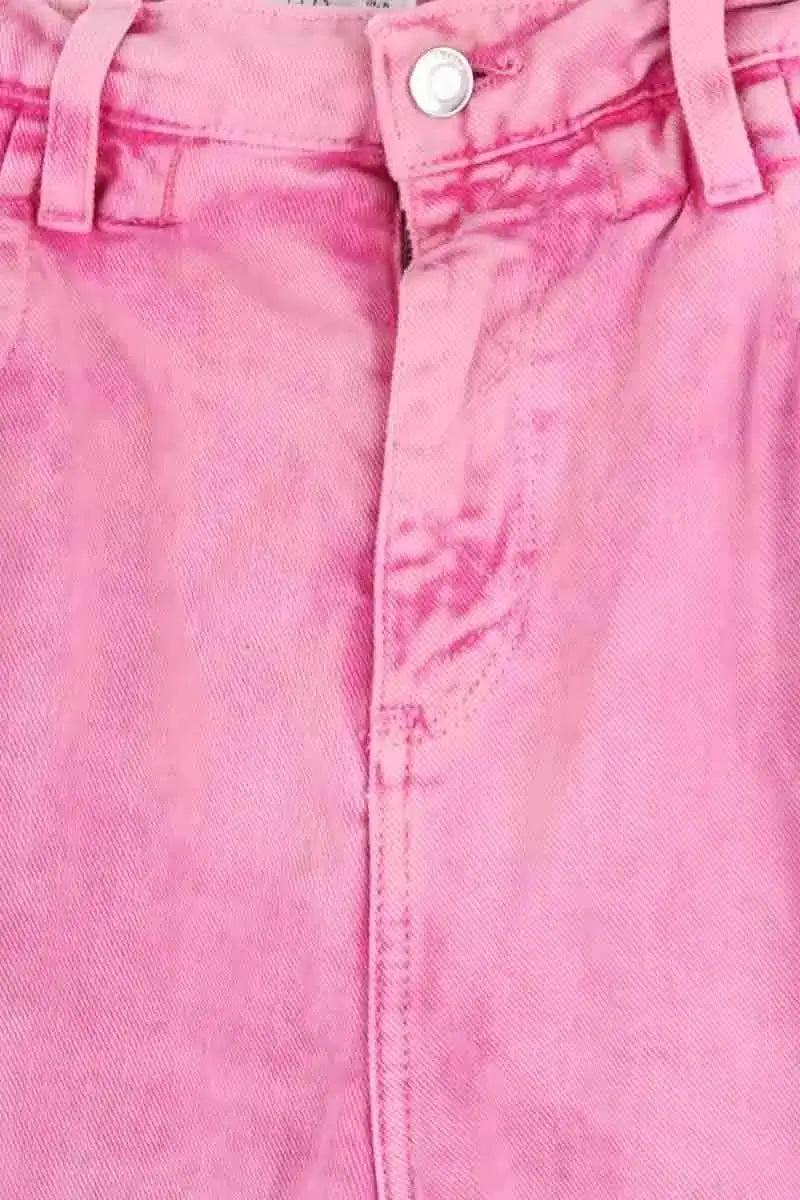 Jean droit Iro Rose en Coton
