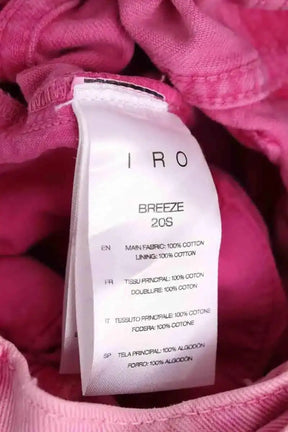 Jean droit Iro Rose en Coton