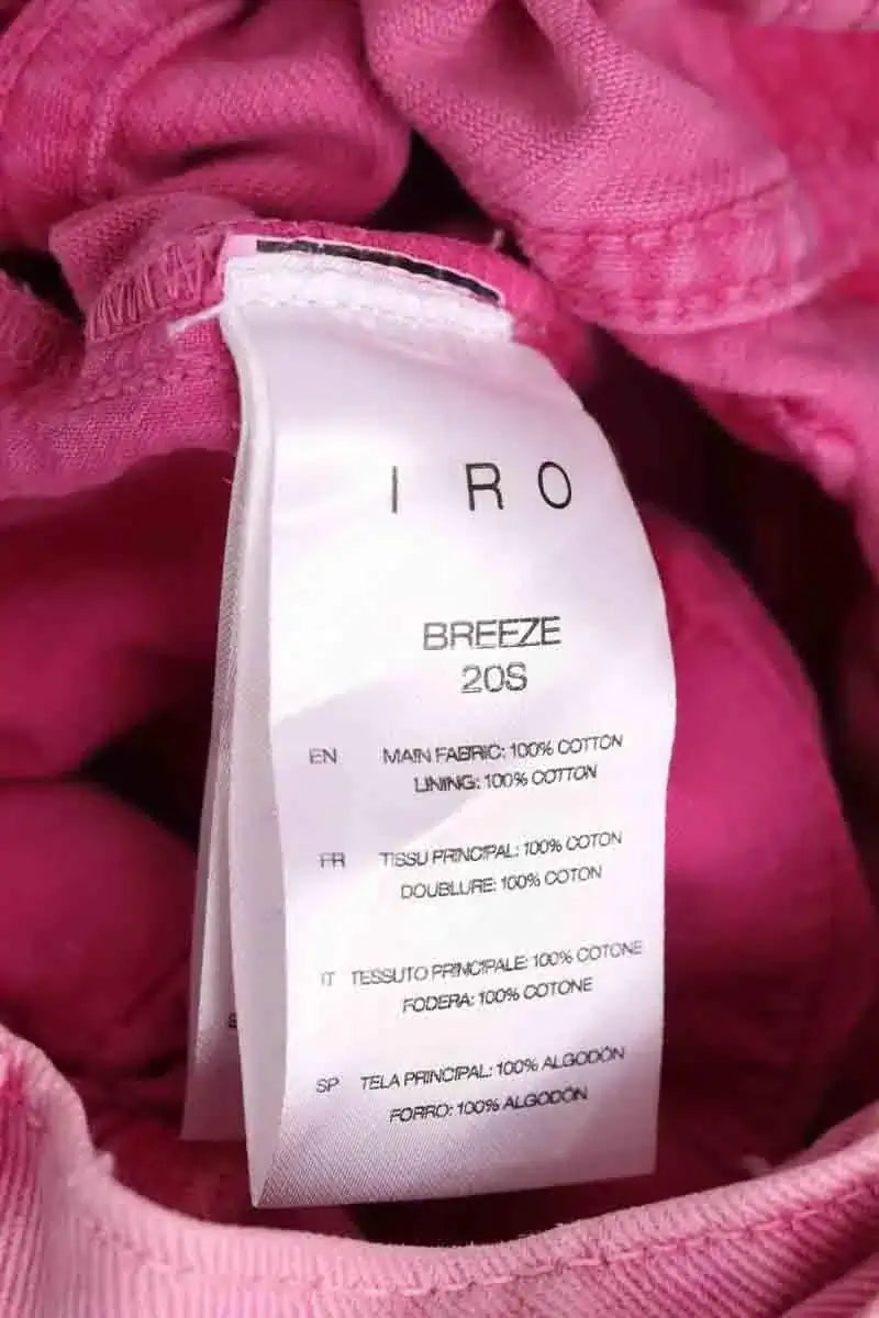 Jean droit Iro Rose en Coton