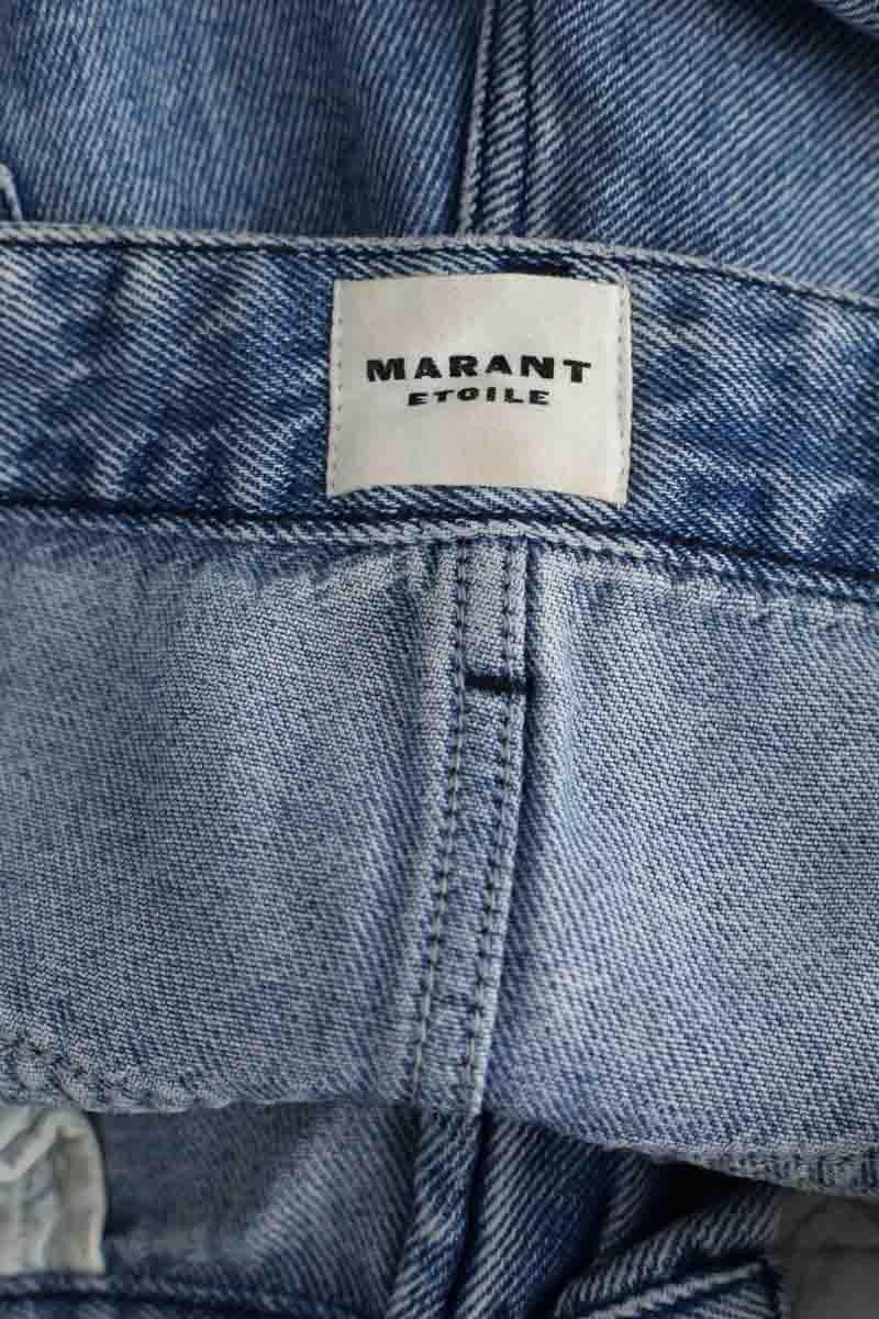 Jean droit Isabel Marant Bleu en Coton