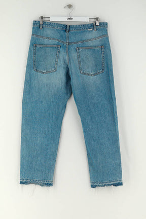 Jean droit Isabel Marant Bleu en Coton
