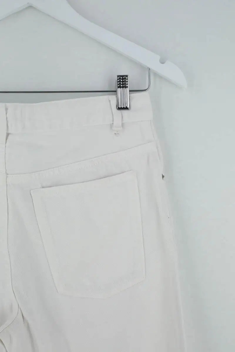 Jean droit Isabel Marant Étoile Blanc en Coton
