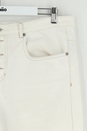 Jean droit Isabel Marant Étoile Blanc en Coton