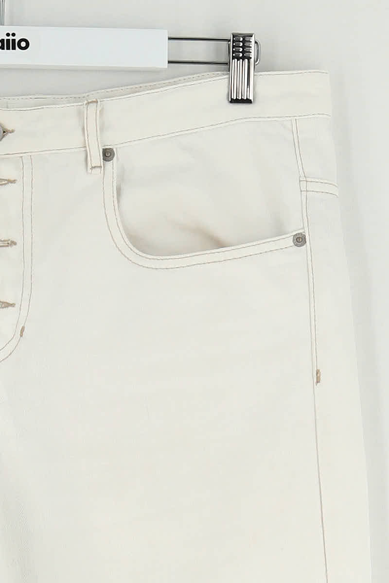 Jean droit Isabel Marant Étoile Blanc en Coton