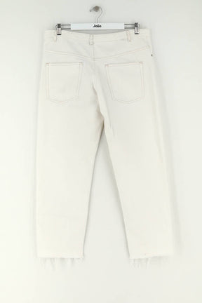 Jean droit Isabel Marant Étoile Blanc en Coton