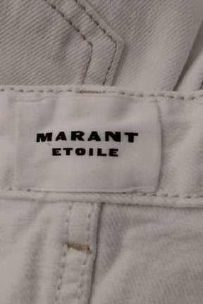 Jean droit Isabel Marant Étoile Blanc en Coton