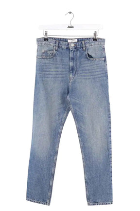 Jean droit Isabel Marant Étoile Bleu en Coton, taille S - Seconde Main