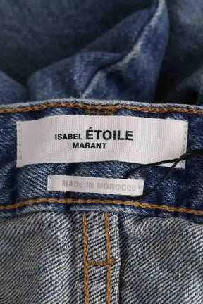 Jean droit Isabel Marant Étoile Bleu en Coton