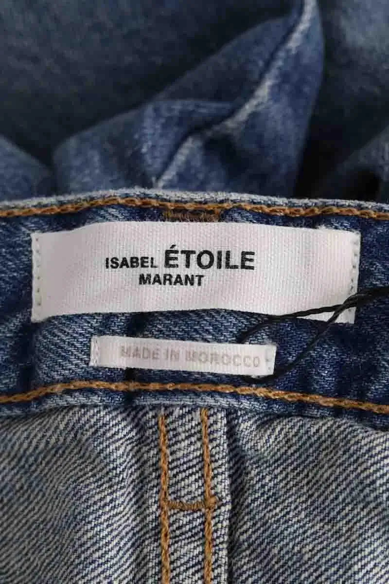 Jean droit Isabel Marant Étoile Bleu en Coton